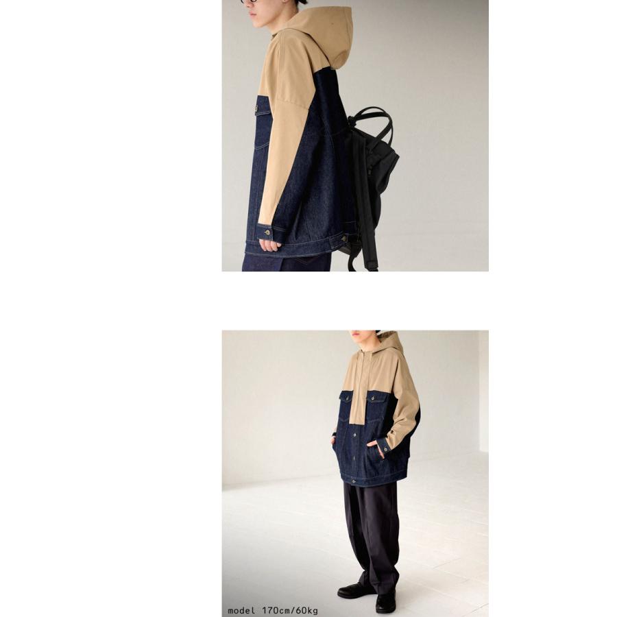 antiqua（アンティカ） デニム切替ジャケット メンズ アウター 羽織り