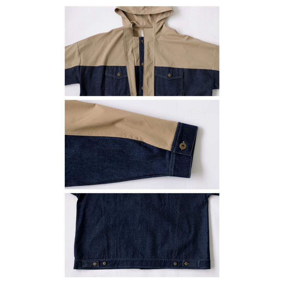 antiqua（アンティカ） デニム切替ジャケット メンズ アウター 羽織り