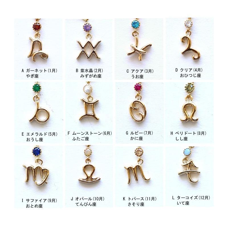 アクセ送料無料 ピアス アクセサリー レディース 星座 誕生石・(30