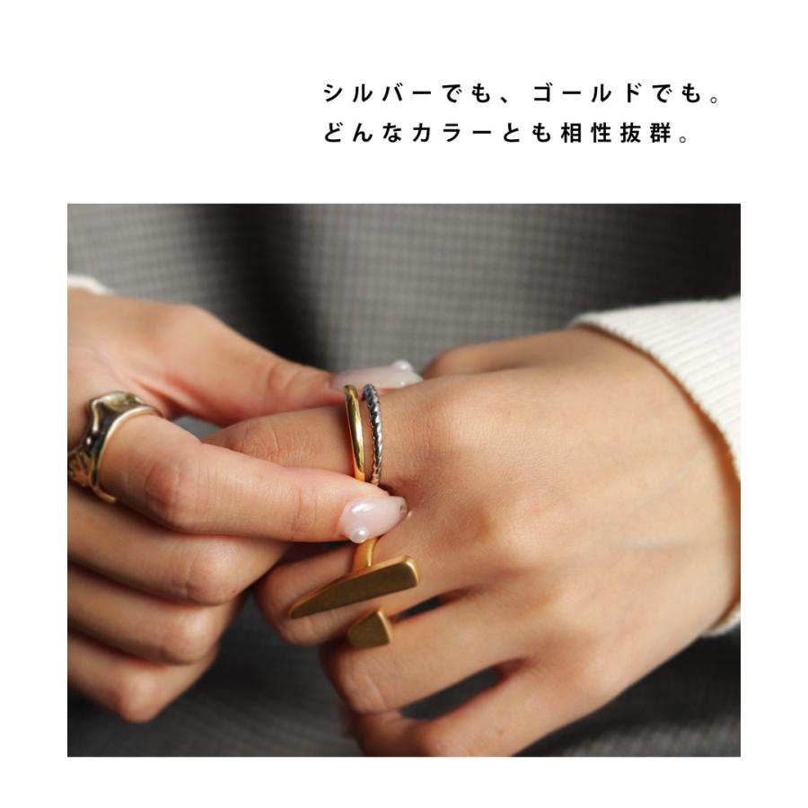 アクセ送料無料 リング 指輪 バイカラー デザイン 12号 モチーフ