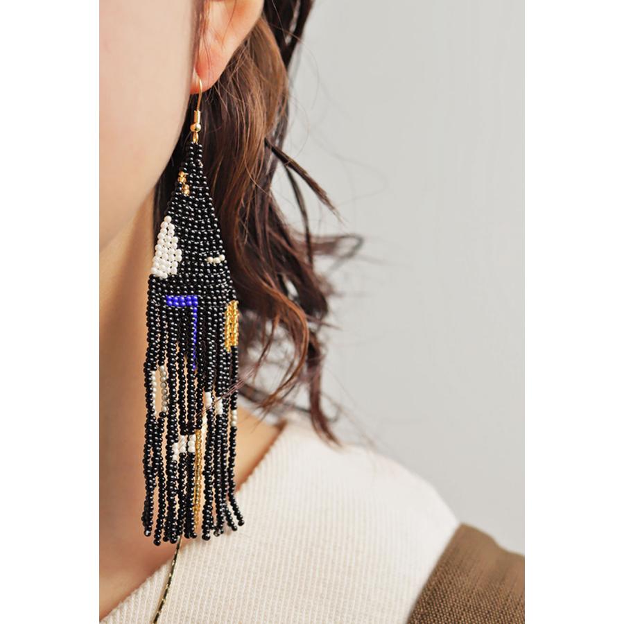 antiqua（アンティカ） アクセ送料無料 ビーズフリンジピアス ピアス