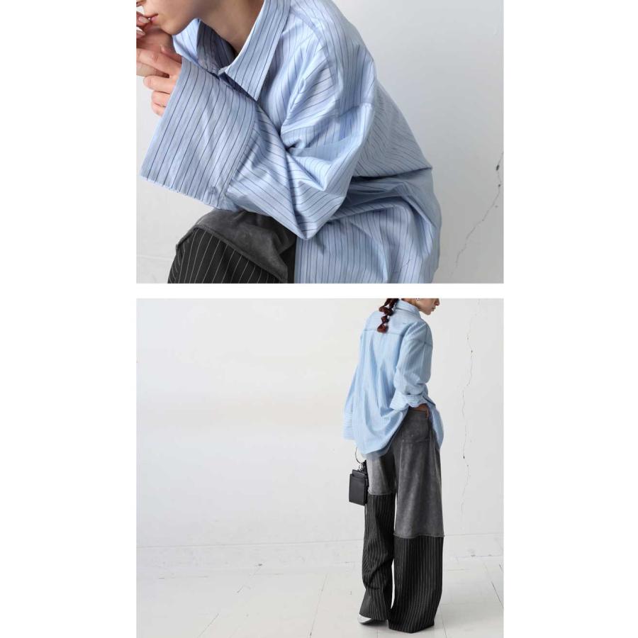 【プロ監修!お得コーデセット】布帛シャツ 柄切り替えパンツ レディース 送料無料・メール便不可 返品キャンセル交換不可 | antiqua | 14