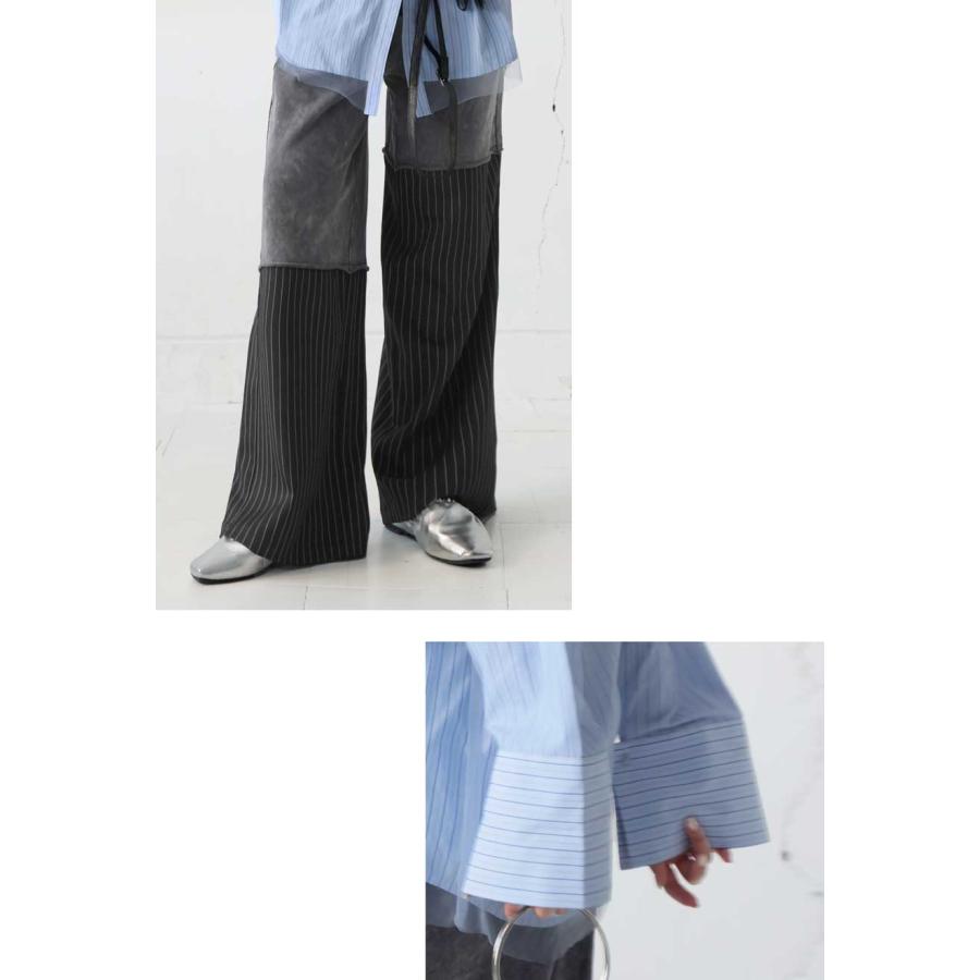 【プロ監修!お得コーデセット】布帛シャツ 柄切り替えパンツ レディース 送料無料・メール便不可 返品キャンセル交換不可 | antiqua | 16