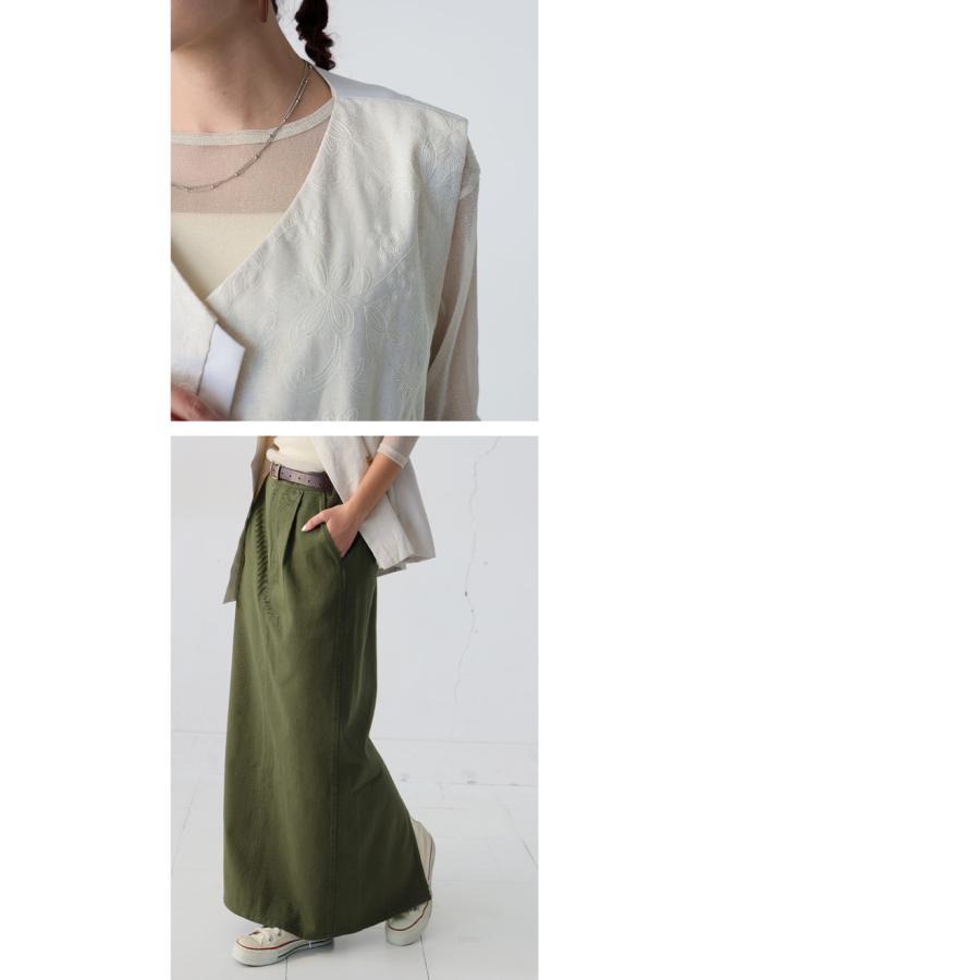 【プロ監修!お得コーデセット】刺繍ベスト ロングスカート レディース 送料無料・メール便不可 返品キャンセル交換不可 | antiqua | 14