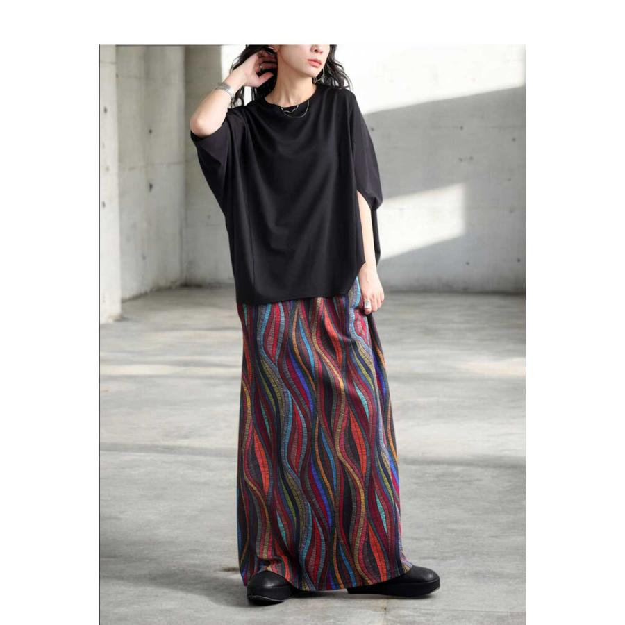 コーデセット ドルマントップス 柄スカート レディース 送料無料・メール便不可 | antiqua | 17