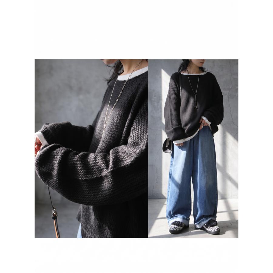 予約10月中旬納期 コーデセット レディース ニット デニムパンツ 送料無料 ・メール便不可 | antiqua | 11