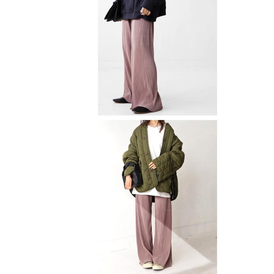 プリーツパンツ セルフカット パンツ レディース ボトムス・メール便不可 | antiqua | 06