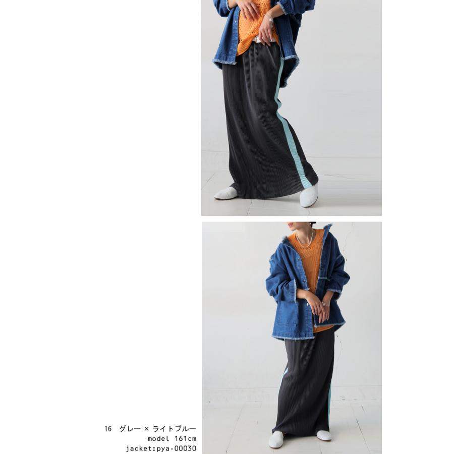 プリーツ ラインスカート スカート レディース 送料無料・再入荷 メール便不可 | antiqua | 22