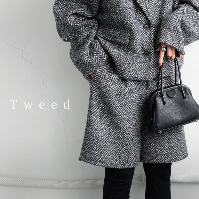 antiqua（アンティカ） ツイードショートパンツ パンツ レディース