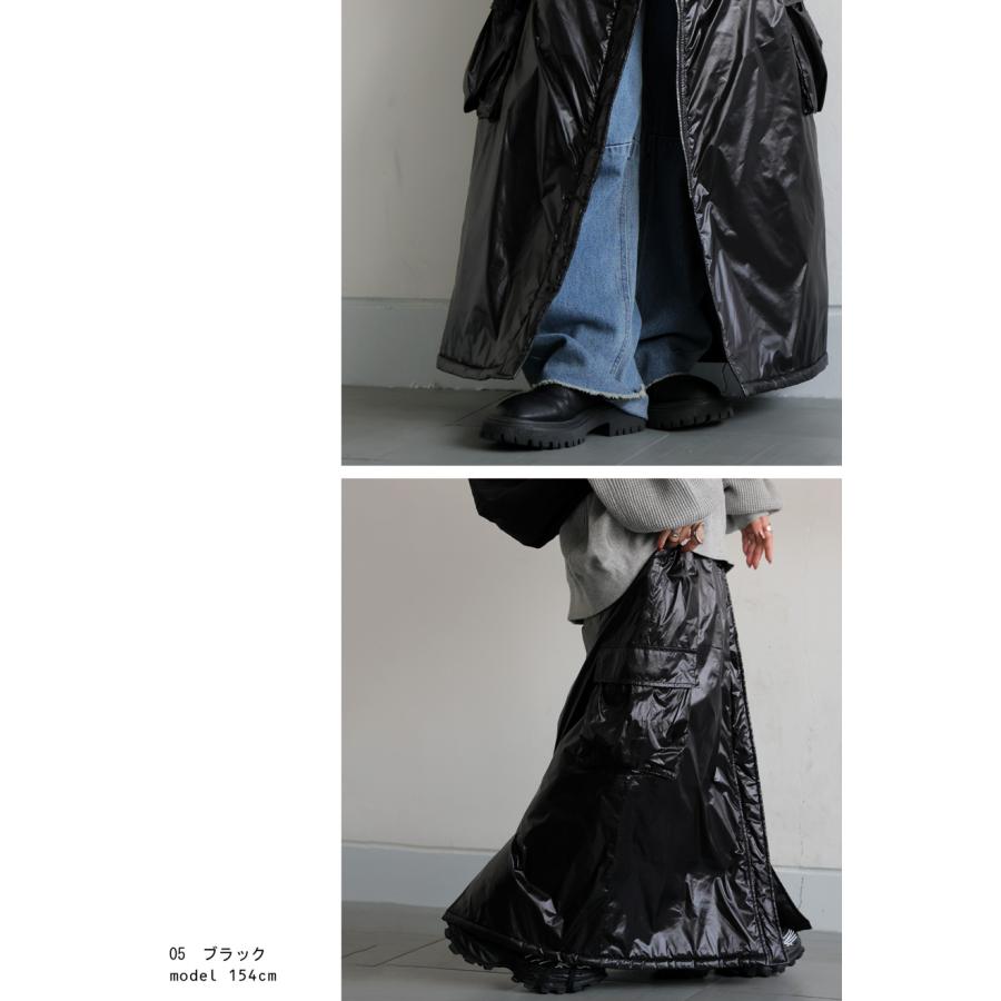 antiqua（アンティカ） 中綿入り カーゴスカート レディース ロング