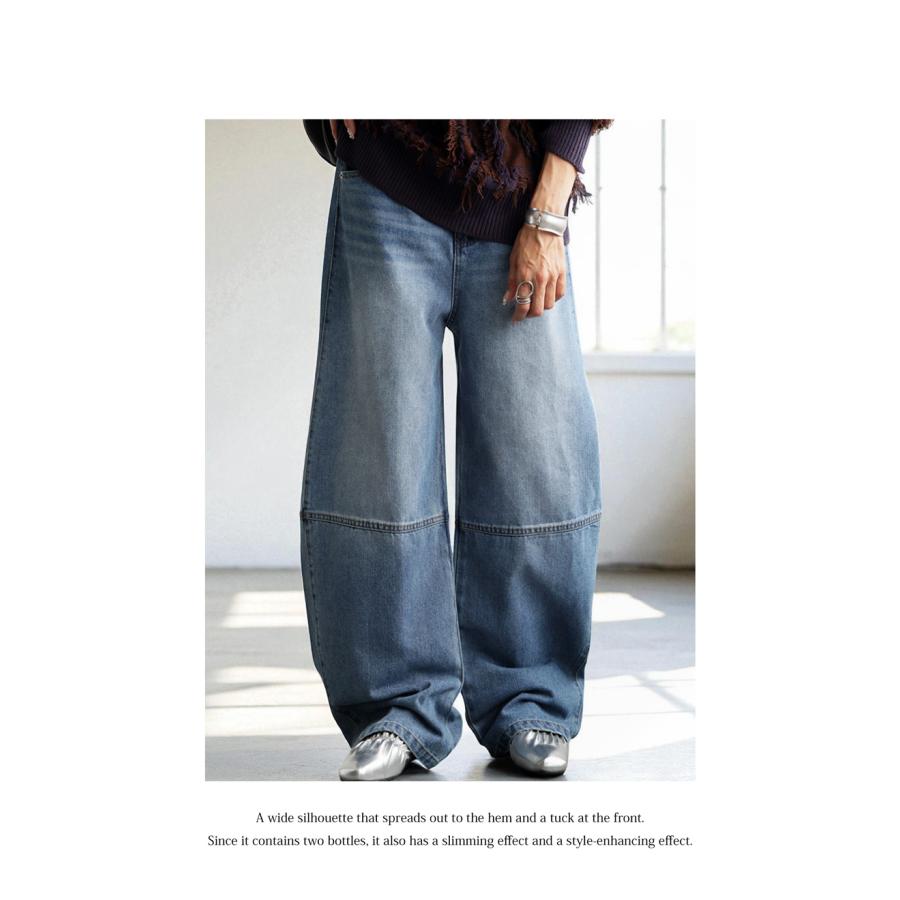 antiqua（アンティカ） カーブデニムパンツ レディース ボトムス
