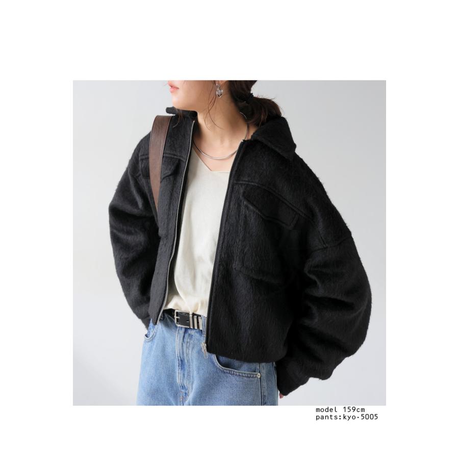 antiqua（アンティカ） フェザータッチ ショートジャケット レディース
