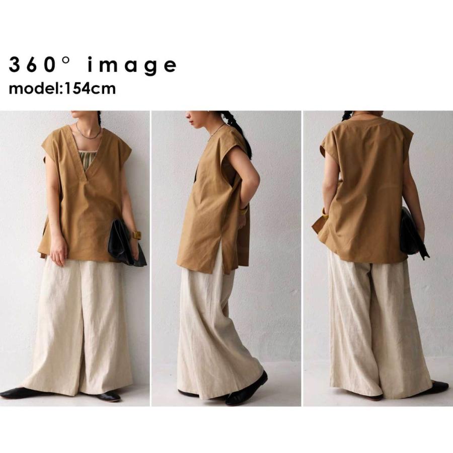 antiqua（アンティカ） リネンベスト ベスト レディース トップス 無地