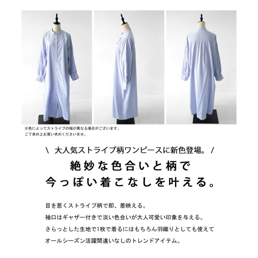 antiqua（アンティカ） ストライプ柄 ワンピース レディース シャツ