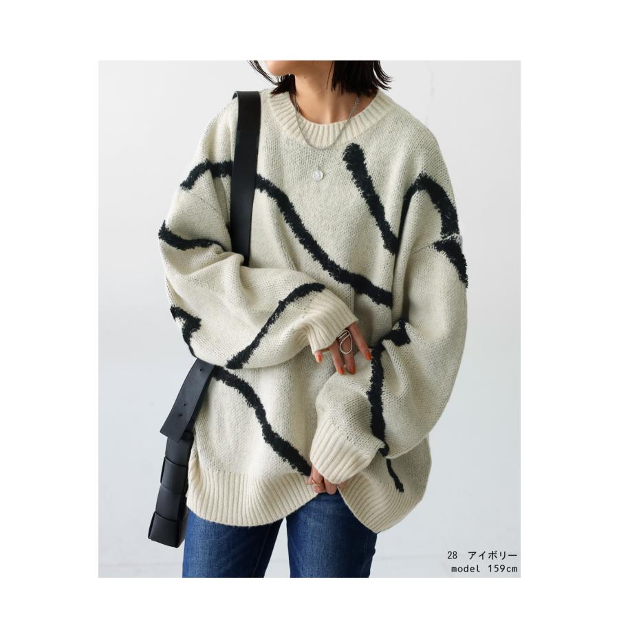 トップス andequal sheer pattern knit IVORY トップス andequal sheer pattern knit IVORY トップス andequal sheer