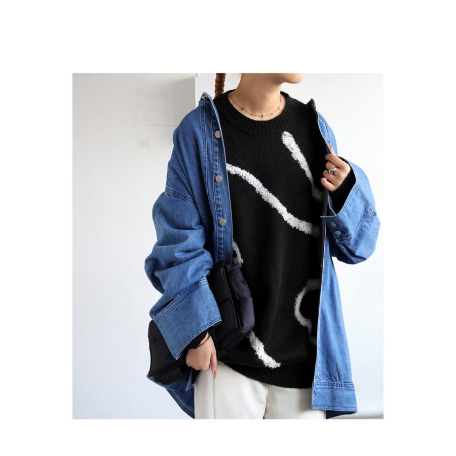 antiqua ニュアンスラインニット ニット レディース トップス antiqua ニュアンスラインニット ニット レディース トップス