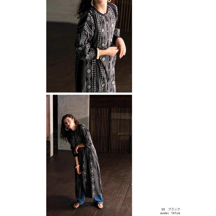 antiqua（アンティカ） インド綿 刺繍ワンピ ワンピース レディース