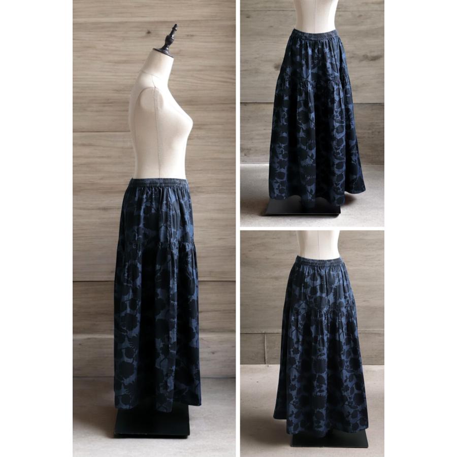 antiqua（アンティカ） インド綿 花柄スカート スカート レディース