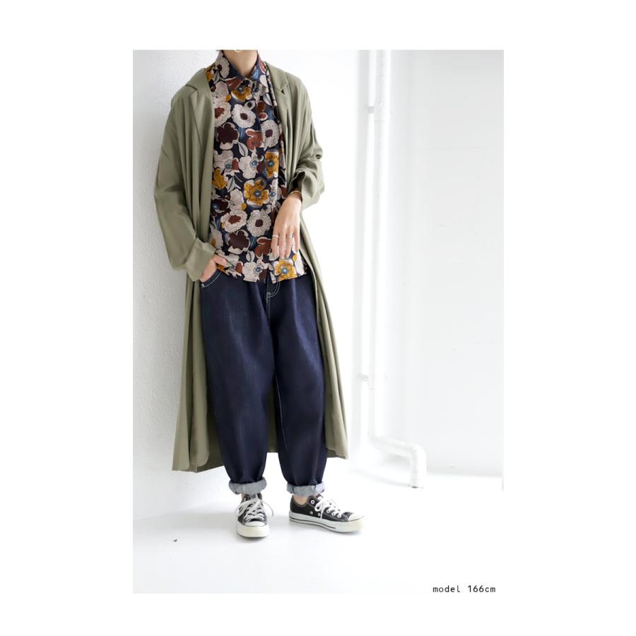 antiqua（アンティカ） シャツ レディース トップス 長袖 レトロ柄 花