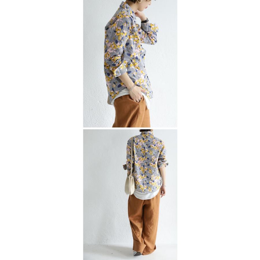 antiqua（アンティカ） トップス シャツ 長袖 レディース 綿100
