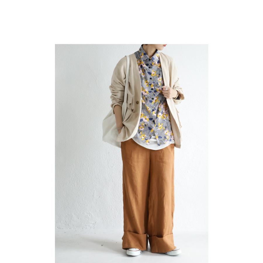 antiqua トップス シャツ 長袖 レディース 綿100％ コットン 