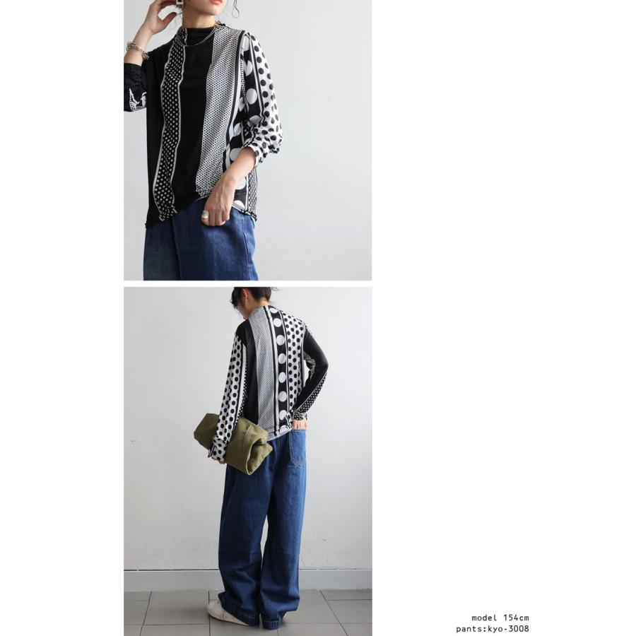 KLOKE 総柄 トップス antiqua（アンティカ） ドット柄トップス レディース トップス 長袖