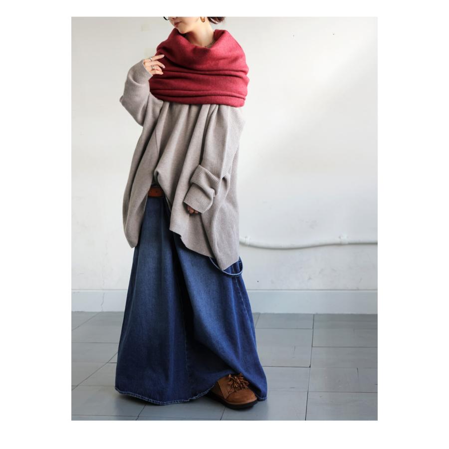 antiqua（アンティカ） 2WAY スヌード レディース マフラー スカート