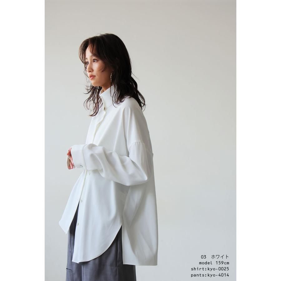 antiqua（アンティカ） アシメ スタンドカラーシャツ レディース