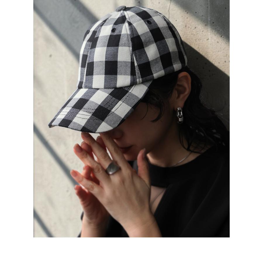 antiqua（アンティカ） ギンガムチェック柄 キャップ レディース 綿100