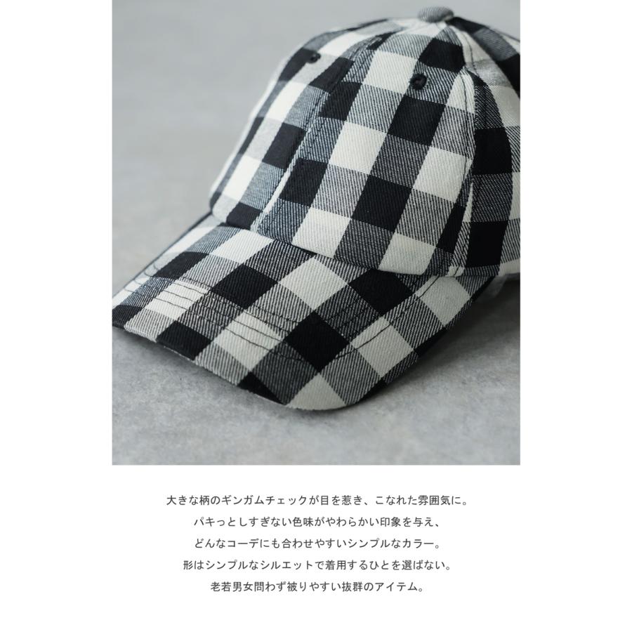 antiqua（アンティカ） ギンガムチェック柄 キャップ レディース 綿100