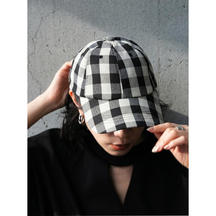 antiqua（アンティカ） ギンガムチェック柄 キャップ レディース 綿100