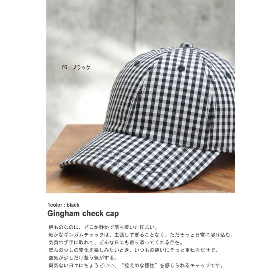 antiqua（アンティカ） ギンガムチェック柄 キャップ レディース 綿100