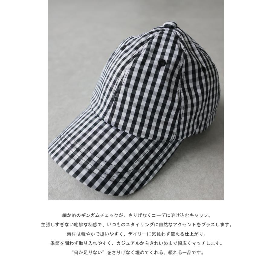 antiqua（アンティカ） ギンガムチェック柄 キャップ レディース 綿100