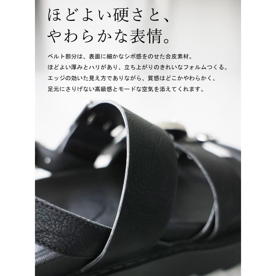 バックルデザイン サンダル レディース 厚底 送料無料 ・メール便不可の画像