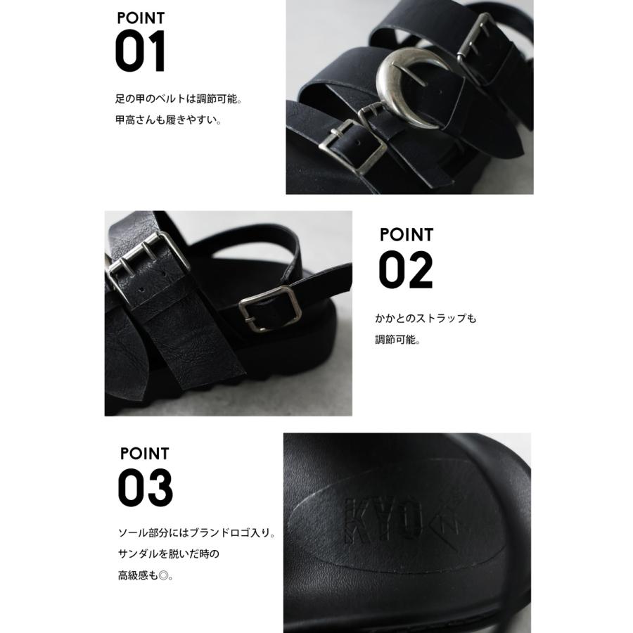 バックルデザイン サンダル レディース 厚底 送料無料 ・メール便不可の画像