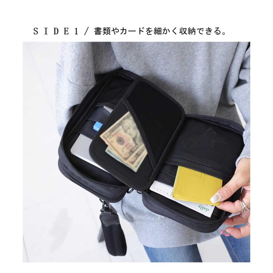 antiqua（アンティカ） コンパクトケース ポーチ バッグ 小さめ 多機能