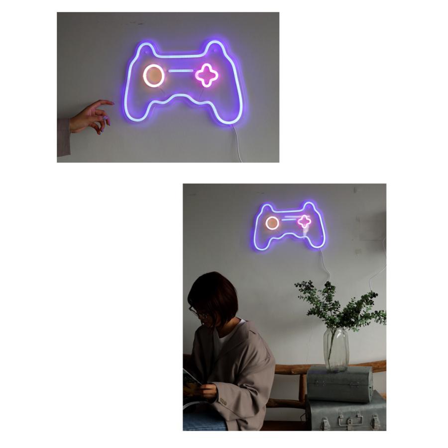 ネオンサイン ネオン看板 ライト 壁掛け 壁飾り USB ゲーム