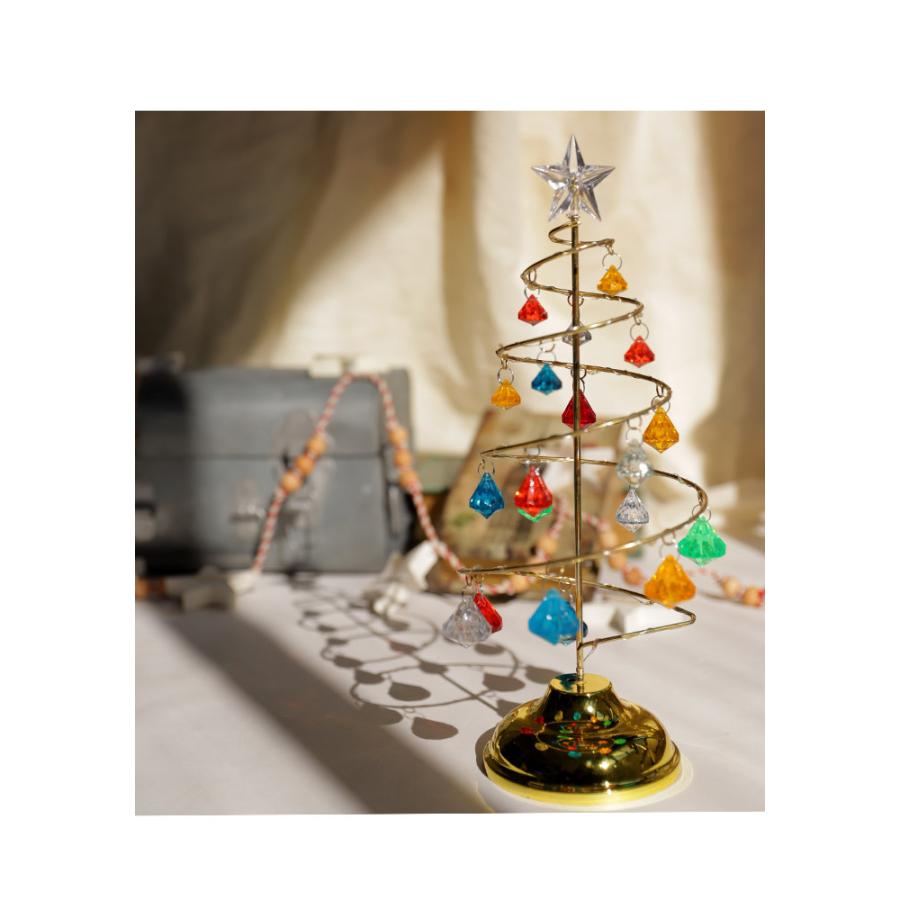ツリー クリスマスツリー Lサイズ 約33cm クリスタル クリスマス雑貨