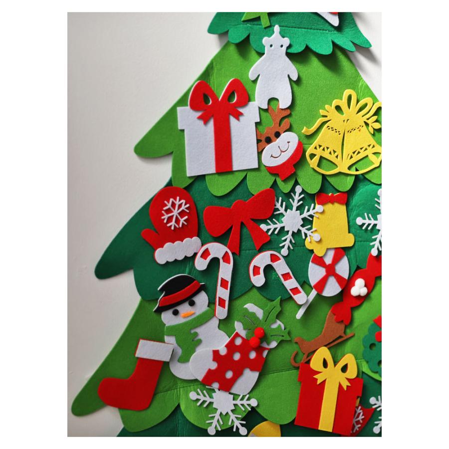 クリスマス Xmas クリスマスツリー フェルト タペストリー 飾り