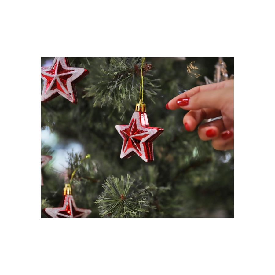 クリスマスオーナメント5点 オーナメント クリスマス Xmas 5個セット クリスマスツリー レッド