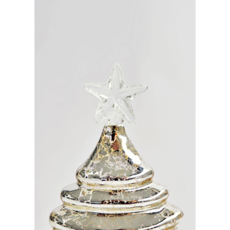 シルバークリスマスツリー 約77cm ShishiクリスマスツリーGlassシルバー