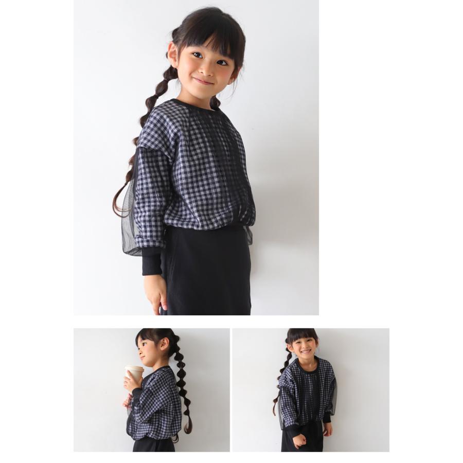 antiqua（アンティカ） ギンガムチェックトップス トップス キッズ