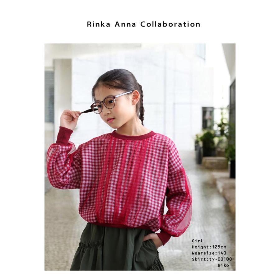 antiqua（アンティカ） ギンガムチェックトップス トップス キッズ