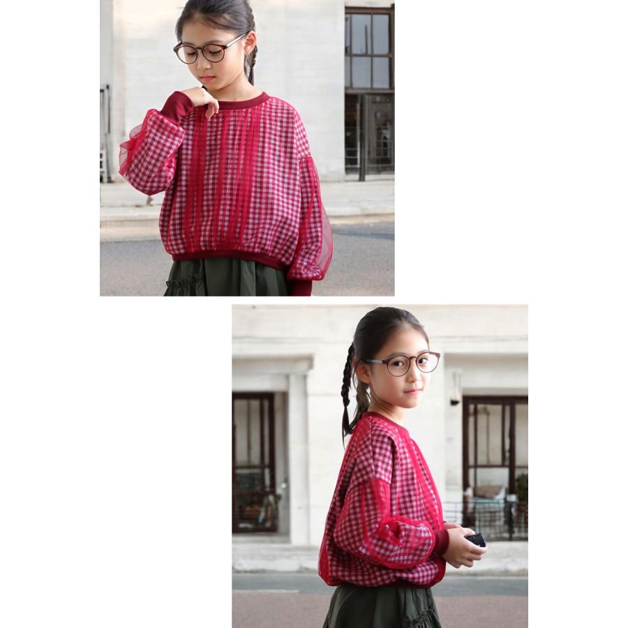 antiqua（アンティカ） ギンガムチェックトップス トップス キッズ
