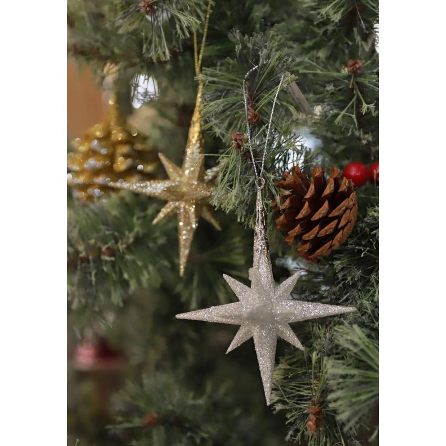オーナメント スターオーナメント グリッタースター クリスマス Xmas