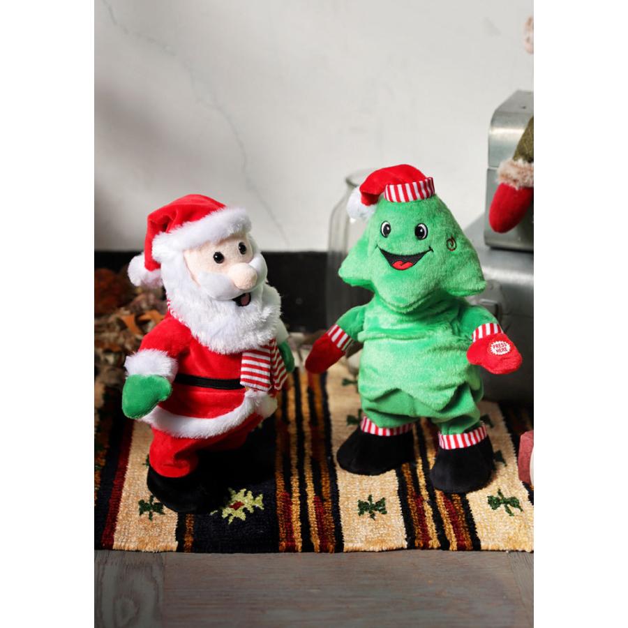クリスマス サンタ ツリー Xmas おもちゃ 人形 動く 踊る 動くおもちゃ