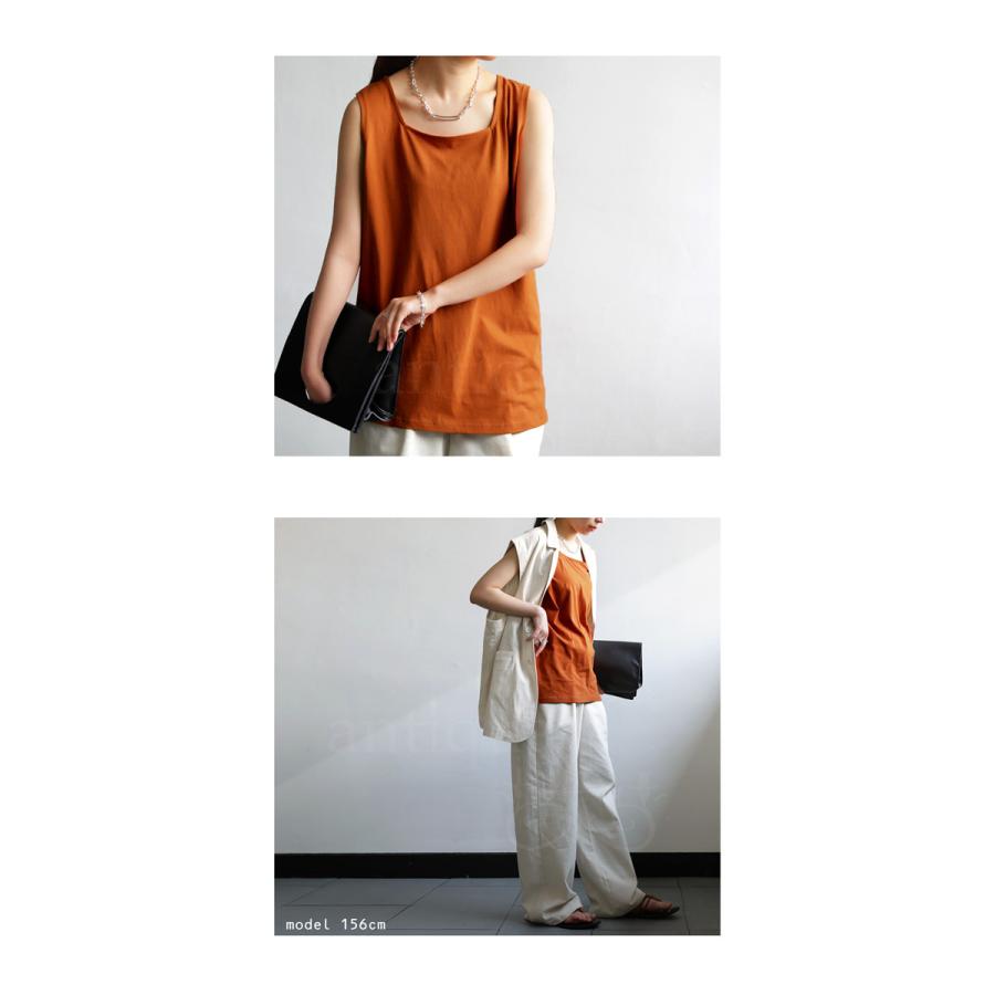 antiqua（アンティカ） スクエアネックタンクトップ タンクトップ