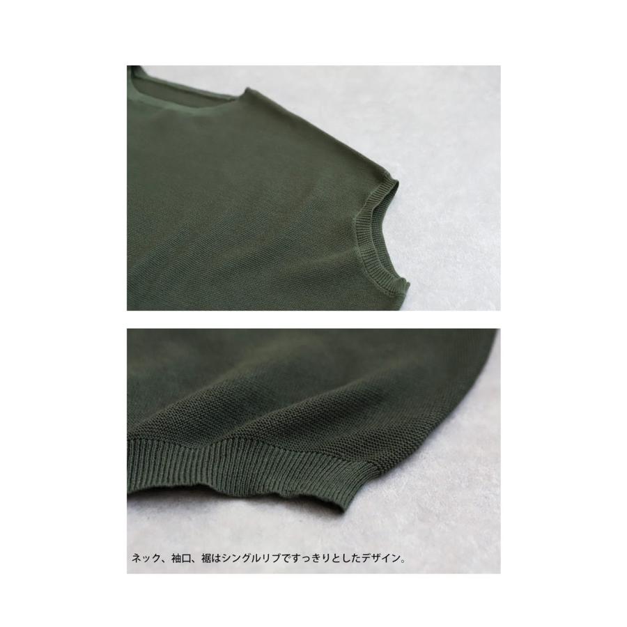 ドルマンニット ニット レディース トップス 半袖 フレンチ ・再入荷 メール便不可 | antiqua | 20