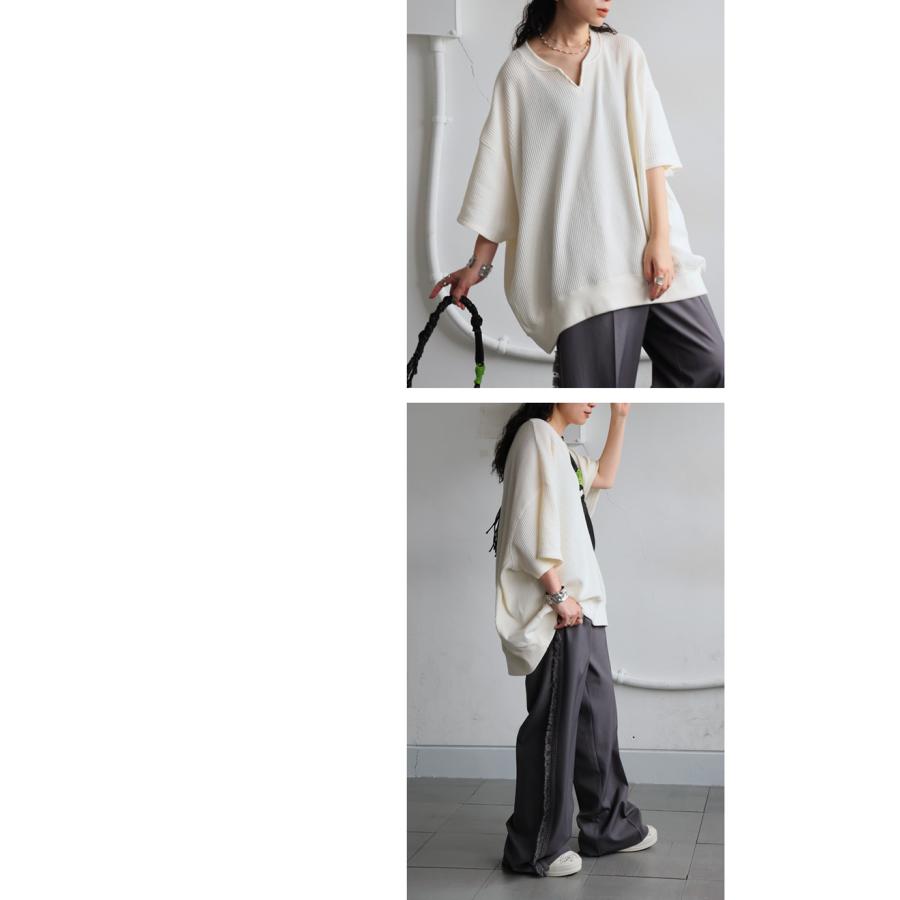 antiqua（アンティカ） こなれ感、即完成。オニワッフルカットソー
