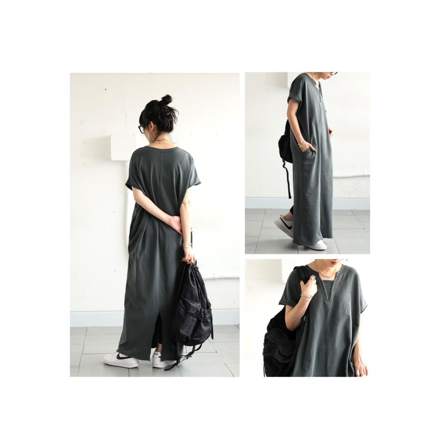 antiqua（アンティカ） ピグメント加工 ワンピース レディース ロング